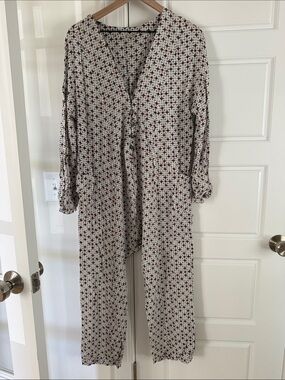 Free People Intimately Scoop Neck Floral Print Onesie in Cream, Pink & Black